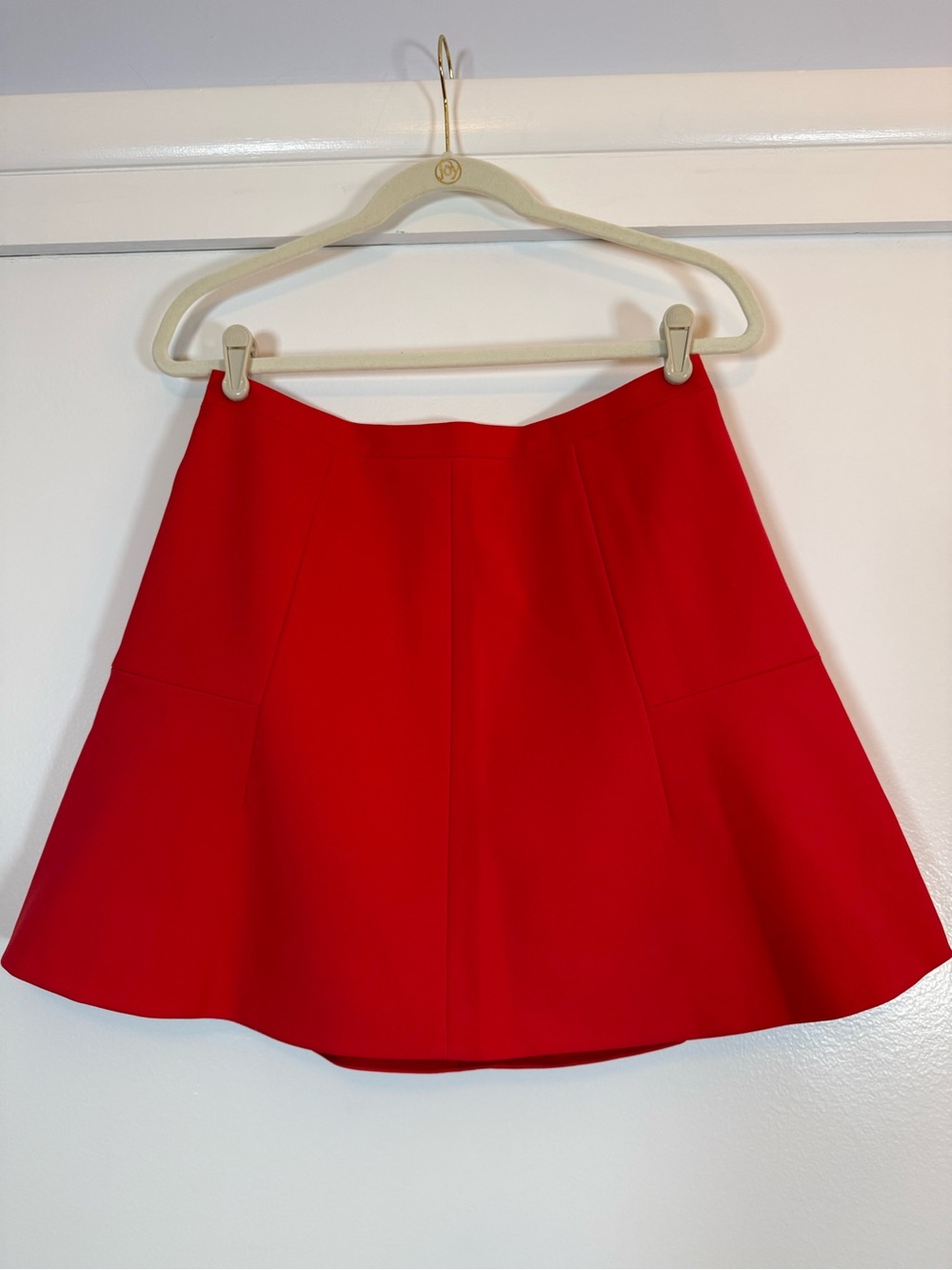 J. Crew Vibrant Red Circle Skirt
